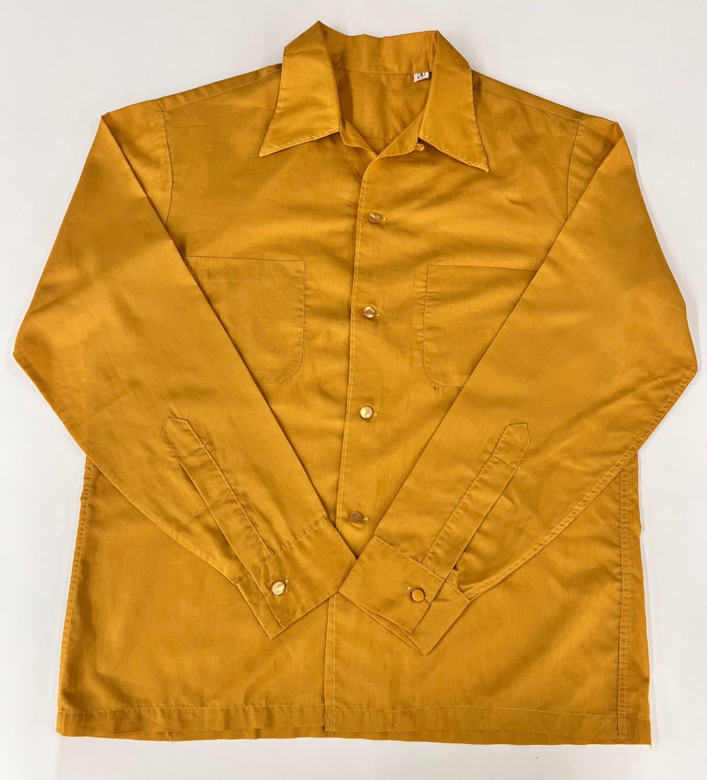 ヴィンテージ 50s～60s シャツ 高級素材 オープンカラー長袖シャツ