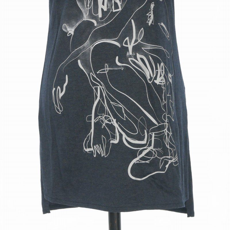バジュラ bajra プリントTシャツ カットソー 半袖 2 ネイビー 紺 バジュラ bajra プリントTシャツ カットソー 半袖 2 ネイビー 紺