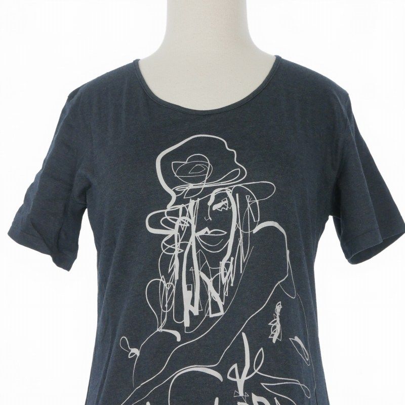 バジュラ bajra プリントTシャツ カットソー 半袖 2 ネイビー 紺 バジュラ bajra プリントTシャツ カットソー 半袖 2 ネイビー 紺