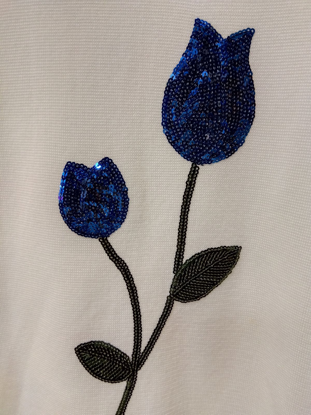 M20【美品】M'S GRACY エムズグレイシー トップス ニット 白 花