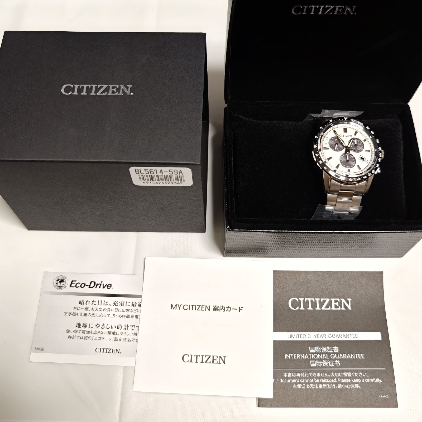 新品 CITIZEN COLLECTION BL5614-59A ホワイト メンズ 腕時計 - メルカリ