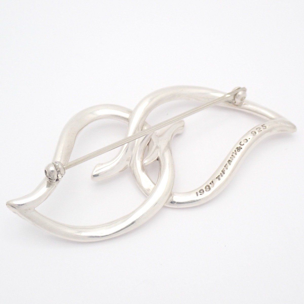 TIFFANY＆Co. ティファニー ダブル リーフ ブローチ シルバー925【い