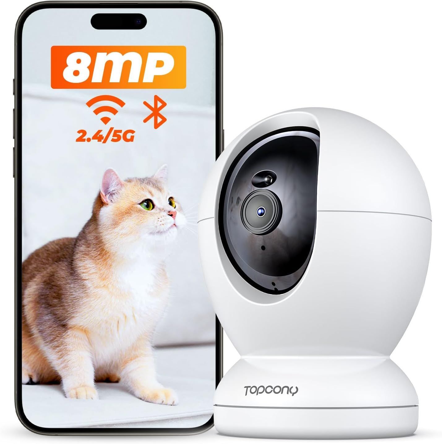 329R896 ペットカメラ 室内防犯カメラ 2.4G/5GWiFi対応 4K