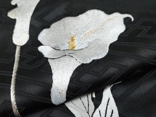 平和屋着物●極上　訪問着　総刺繍　カラー　黒地　逸品　未使用　CYAA4937s6 楽天市場】平和屋 訪問着の通販