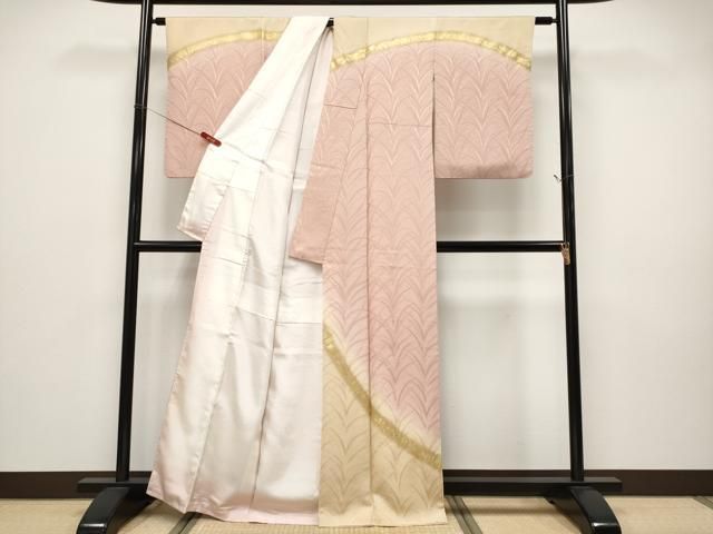 平和屋着物○極上 皇室献上作家 北出与三郎 無地絵羽訪問着 大王松 暈