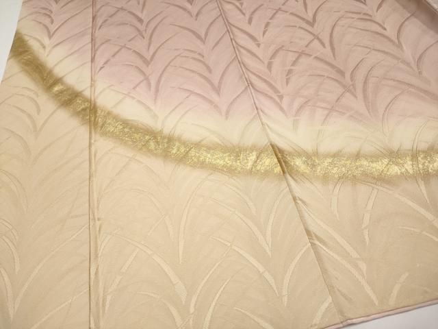 平和屋着物●極上　皇室献上作家　北出与三郎　無地絵羽訪問着　大王松　暈し染め　金彩　虹色地　逸品　CYAA4955s6 平和屋着物○極上 皇室献上作家 北出与三郎 無地絵羽訪問着 大王松 暈