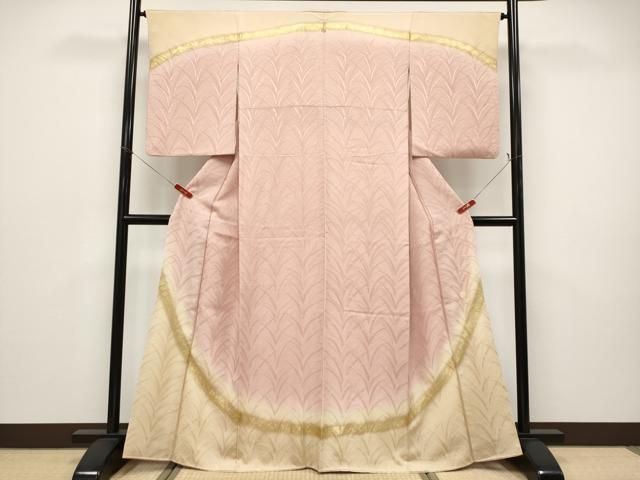 平和屋着物●極上　皇室献上作家　北出与三郎　無地絵羽訪問着　大王松　暈し染め　金彩　虹色地　逸品　CYAA4955s6 平和屋着物○極上 皇室献上作家 北出与三郎 無地絵羽訪問着 大王松 暈