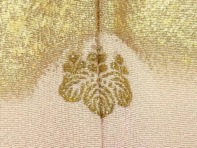 平和屋着物●極上　皇室献上作家　北出与三郎　無地絵羽訪問着　大王松　暈し染め　金彩　虹色地　逸品　CYAA4955s6 平和屋着物○極上 皇室献上作家 北出与三郎 無地絵羽訪問着 大王松 暈