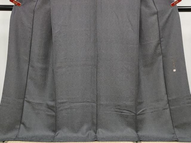 平和屋着物●極上　伝統工芸師　服部光擴　江戸小紋　角通し　黒地　逸品　CYAA5004s6 平和屋着物○極上 伝統工芸師 服部光擴 江戸小紋 角通し 黒地 逸品