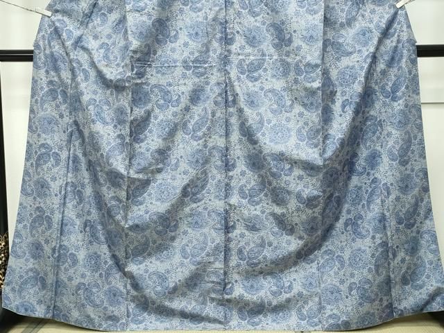 平和屋着物○極上 本場染大島紬 ペイズリー更紗 逸品 CZAA5717s6