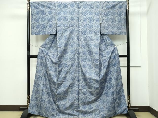 平和屋着物●極上　本場染大島紬　ペイズリー更紗　逸品　CZAA5717s6 平和屋着物○極上 本場染大島紬 ペイズリー更紗 逸品 CZAA5717s6