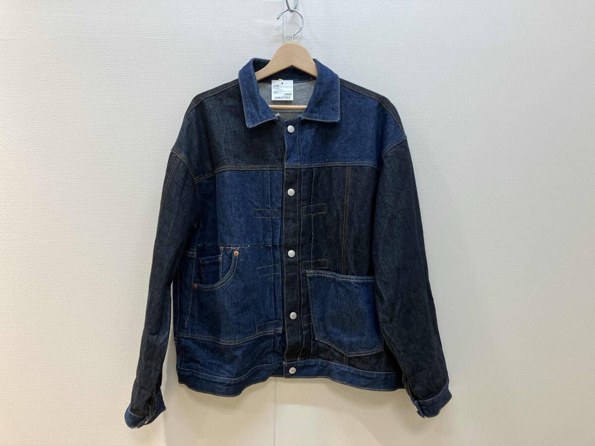 THRIFTY LOOK スリフティールック LEVI'S REMAKE PLEATS JACKET リーバイス リメイクプリーツジャケット Gジャン メンズ スナップボタン