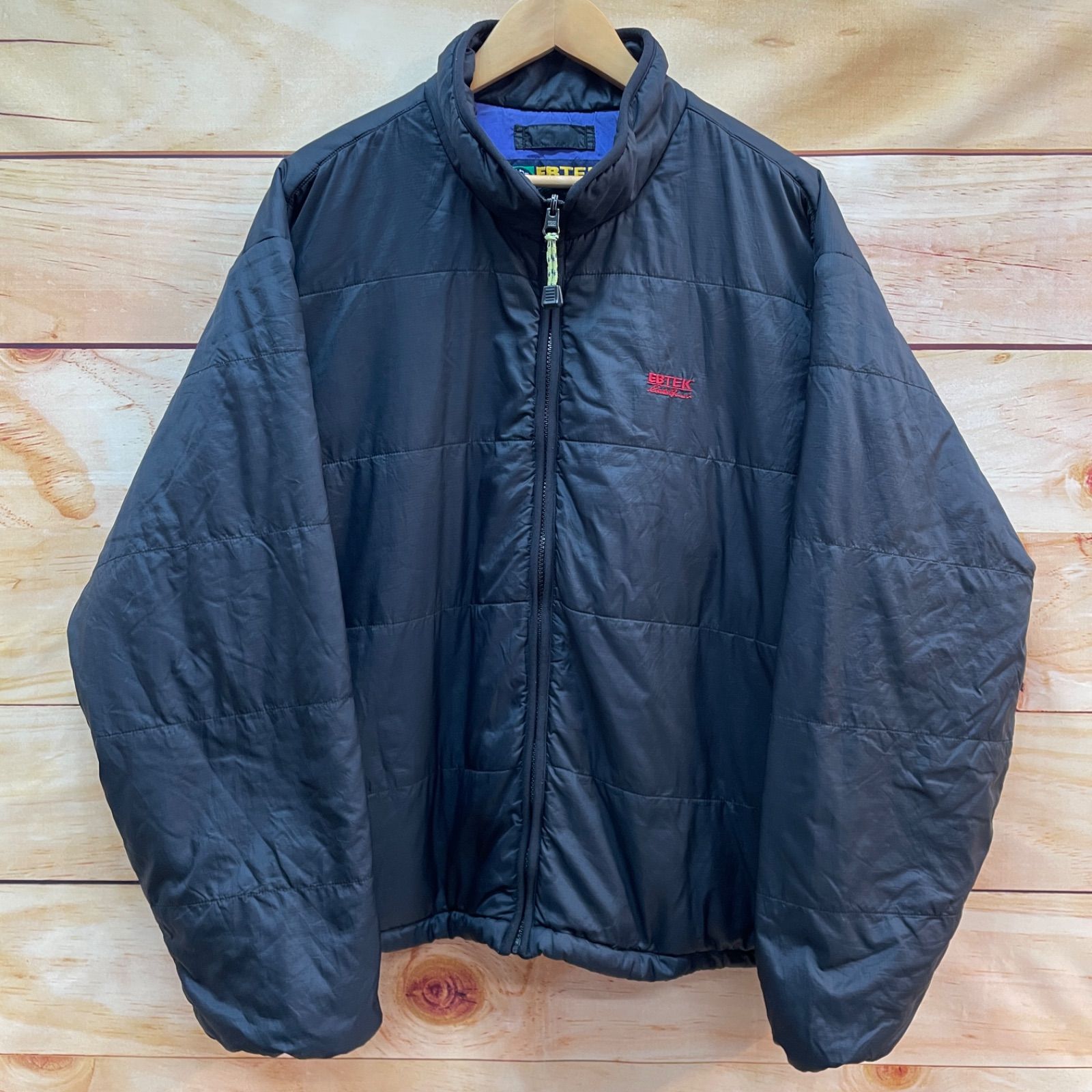 90s Eddie Bauer エディーバウアー EBTEK ナイロンダウンジャケット L 