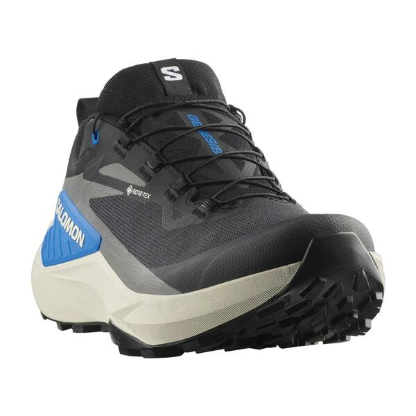 サロモン ジェネシスゴアテックス SALOMON GENESIS GTX BLACK/LUNAR ROCK/FRENCH BLUE トレラン ランニング トレッキング