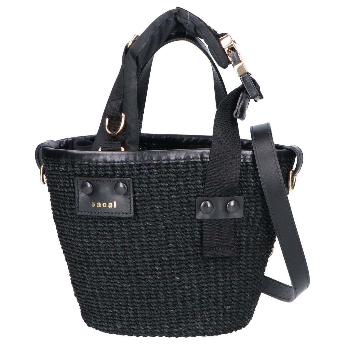 美品 サカイ ショルダーバッグ ハイブリッド マルシェ バッグ かご 2way sacai サカイ 【美品】マルシェ ハイブリッド 2WAYショルダー かご