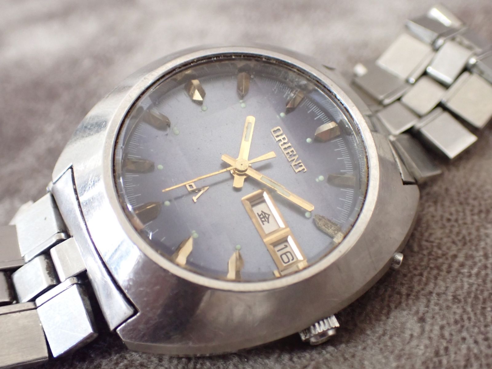 不動品】ORIENT オリエント クロノエース 0429-22460 自動巻き 