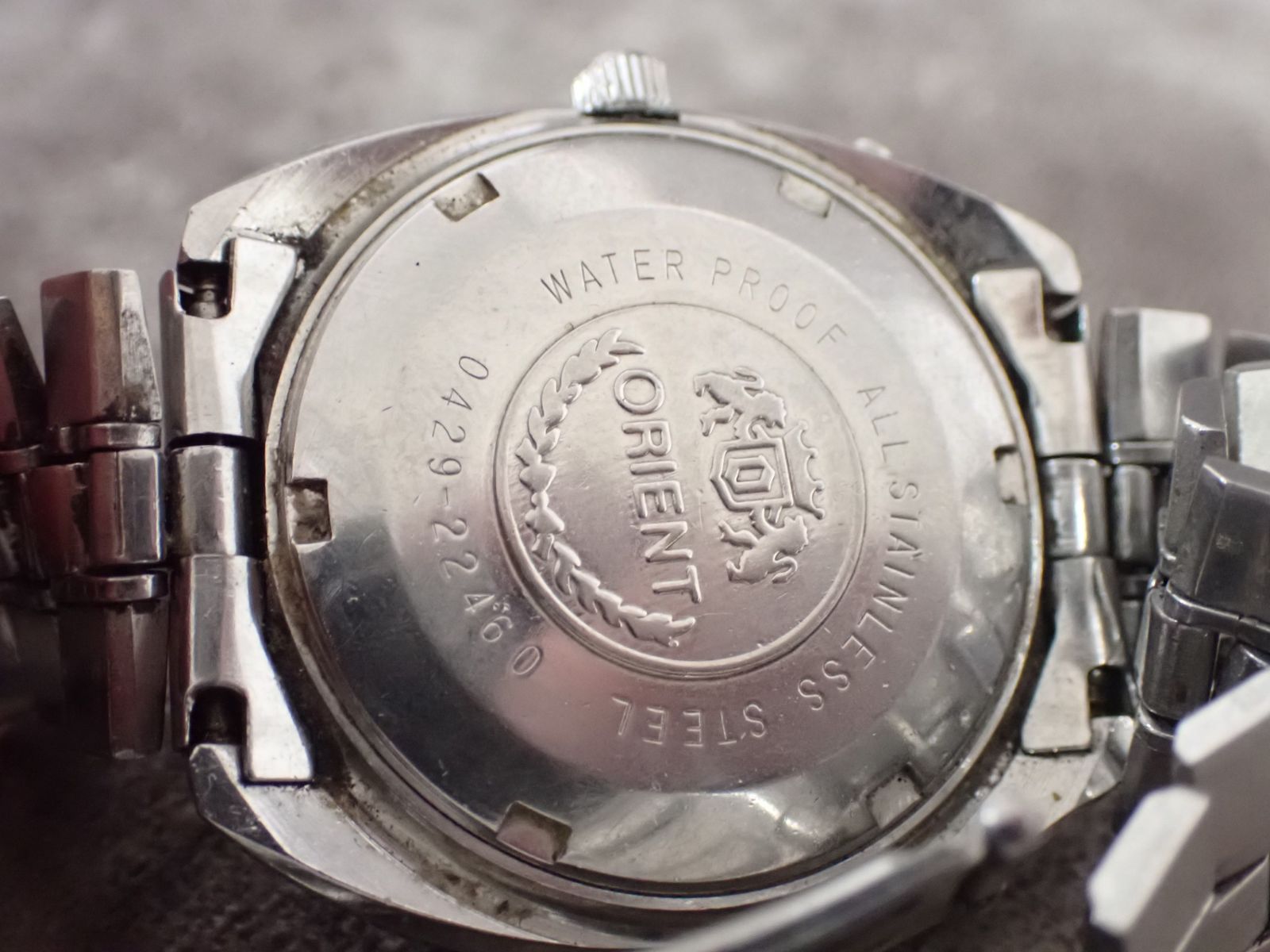 不動品】ORIENT オリエント クロノエース 0429-22460 自動巻き 