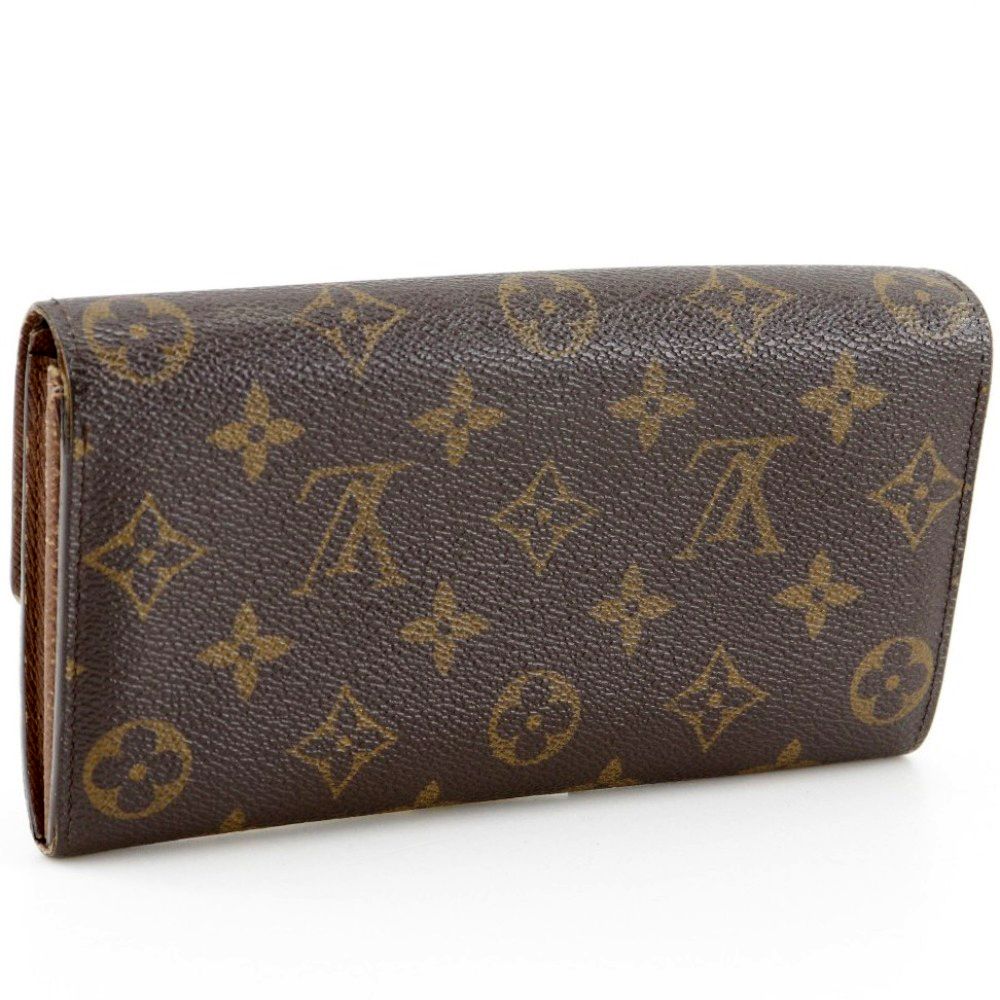 【LOUIS VUITTON】ルイ・ヴィトン ポルトフォイユ・サラ M61734 モノグラムキャンバス 茶 CA3039 ユニセックス 長財布 LOUIS VUITTON】ルイ・ヴィトン ポルトフォイユ・サラ M61734