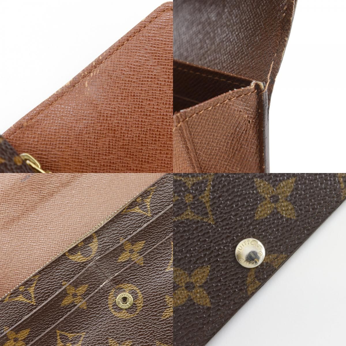 【LOUIS VUITTON】ルイ・ヴィトン ポルトフォイユ・サラ M61734 モノグラムキャンバス 茶 CA3039 ユニセックス 長財布 LOUIS VUITTON】ルイ・ヴィトン ポルトフォイユ・サラ M61734