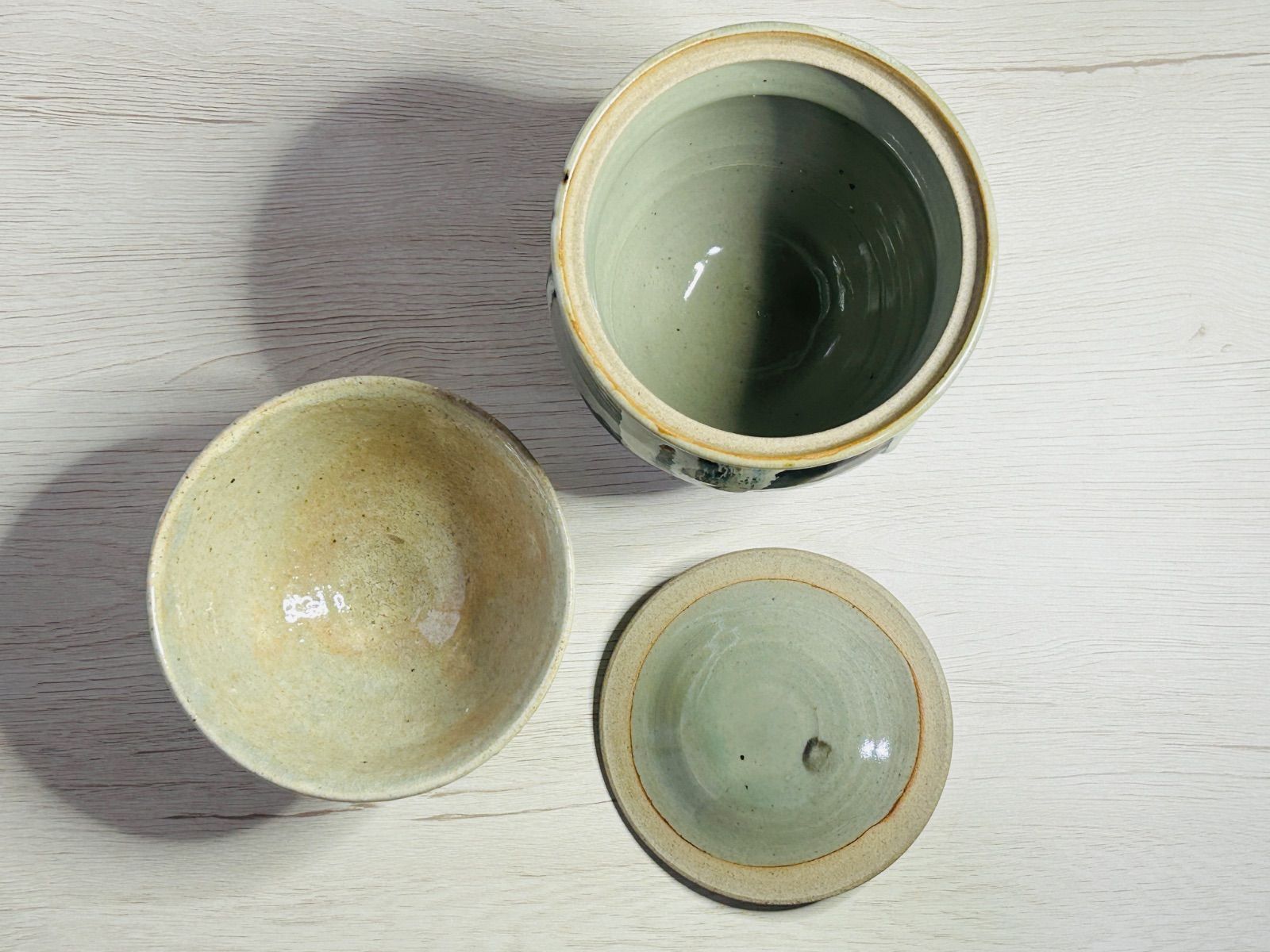 茶道具セット 茶碗 柄杓 棗/なつめ 蓋置 水指 建水 茶杓 茶巾筒 8点