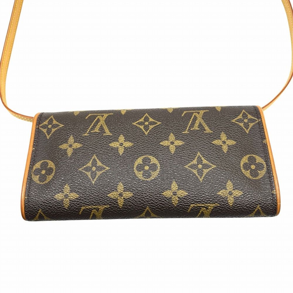 LOUIS VUITTON　ルイヴィトン　M51854　ポシェットツインPM　ポシェットツイン PM　モノグラム キャンバス　ブラウン　茶　ショルダーバッグ　肩掛け　斜め掛け　ミニバッグ　レディース 【ブランドギャラリー東心斎橋店】 ルイ・ヴィトン LOUIS VUITTON ポシェット・ツインPM M51854 ブラウン