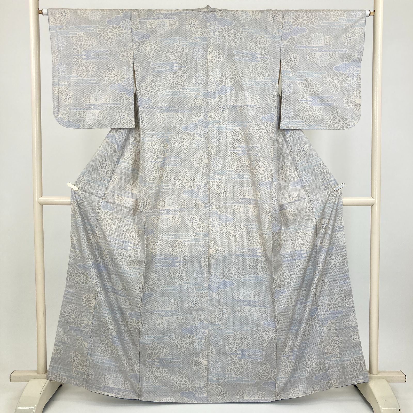 アンティーク 菊 モノトーン 振袖 華やか - からん 牡丹 振袖 藤 牡丹