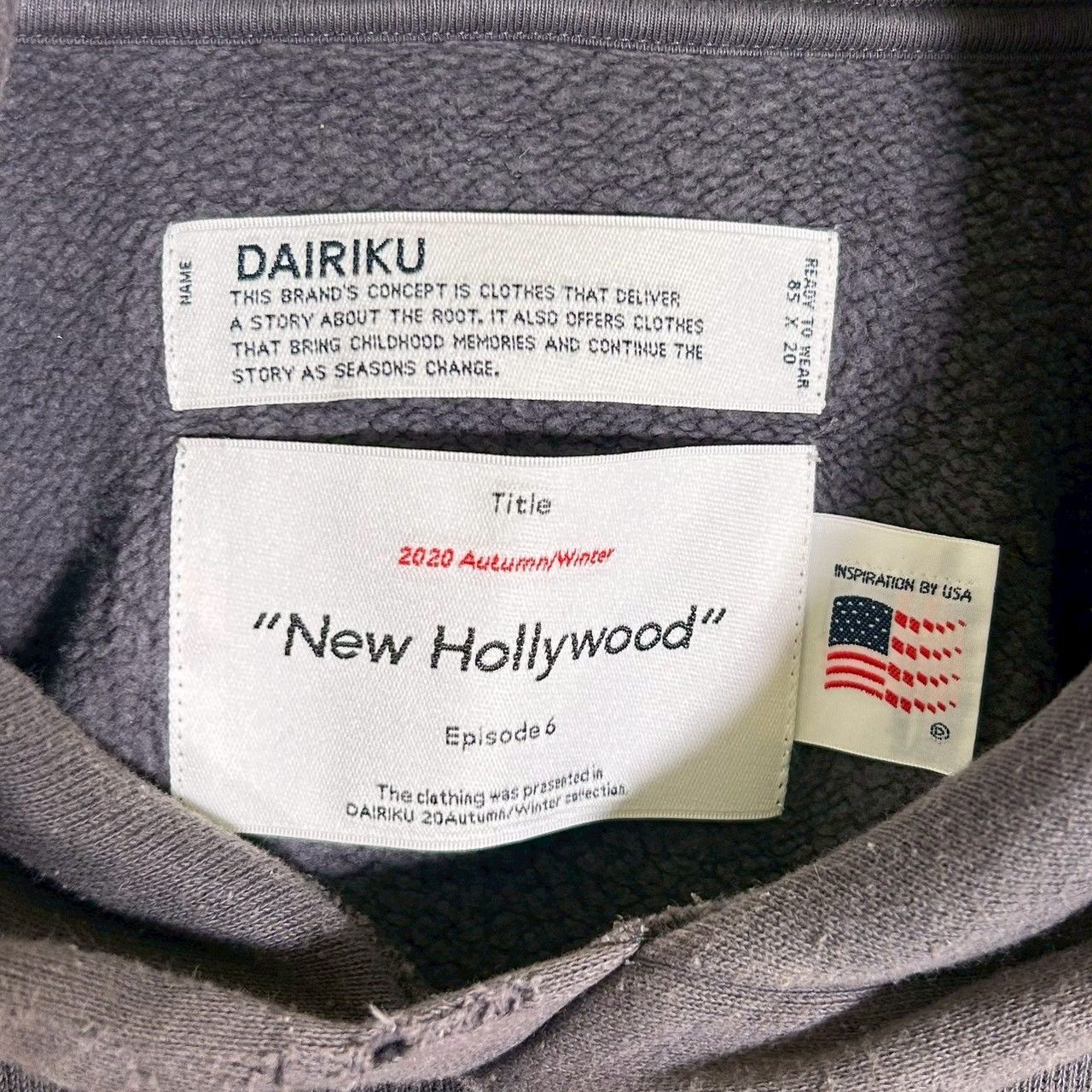 DAIRIKU』ダイリク (M) ヴィンテージ加工 パーカー 20AW - メルカリ