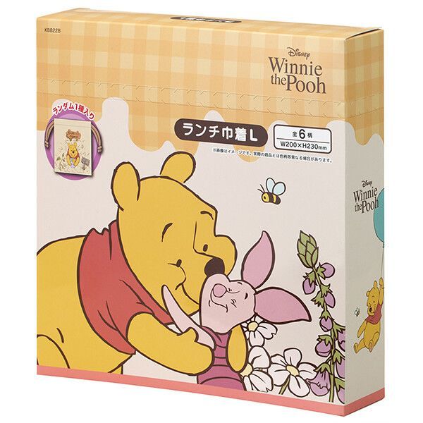 くまのプーさん ランチ巾着 L BOX 6枚入り スケーター