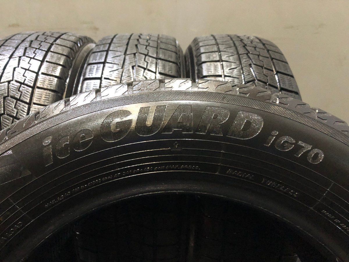 YOKOHAMA ice GUARD iG70 205/60R16 16インチ スタッドレス 4本 21年製 バリ溝 ステップワゴン ヴォクシー プリウスα ノア等　(KTH528) YOKOHAMA ice GUARD iG70 205/60R16 16インチ スタッドレス 4本 21年製