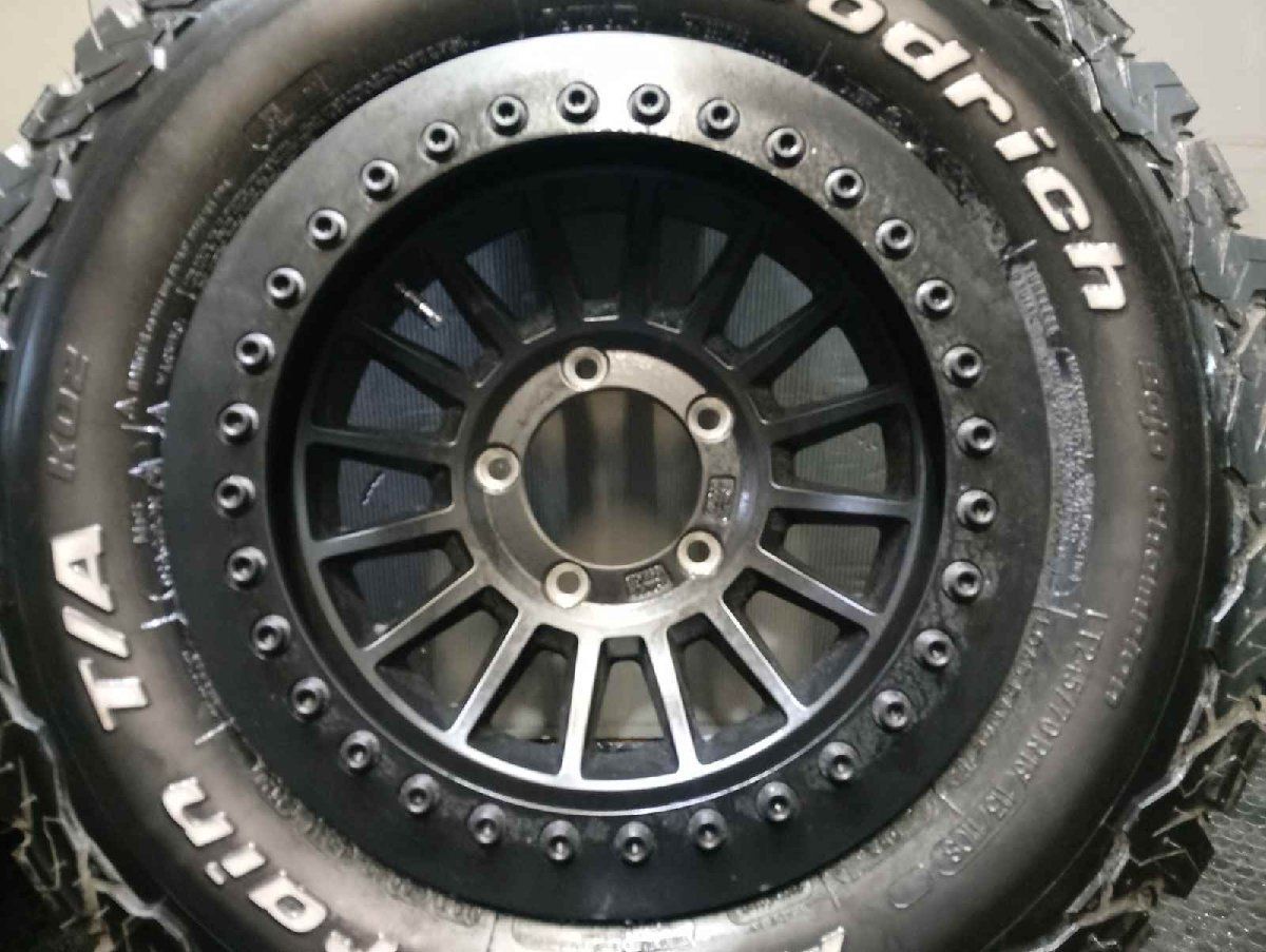 希少 BF Goodrich All-Terrain KO2 LT245/70R16 夏タイヤ ソリッドレーシング タービンZ1 16インチ 7J5HPCD139.7±0 ビートロック （VTP462MS） 希少 BF Goodrich All-Terrain KO2 LT245/70R16 夏タイヤ ソリッド