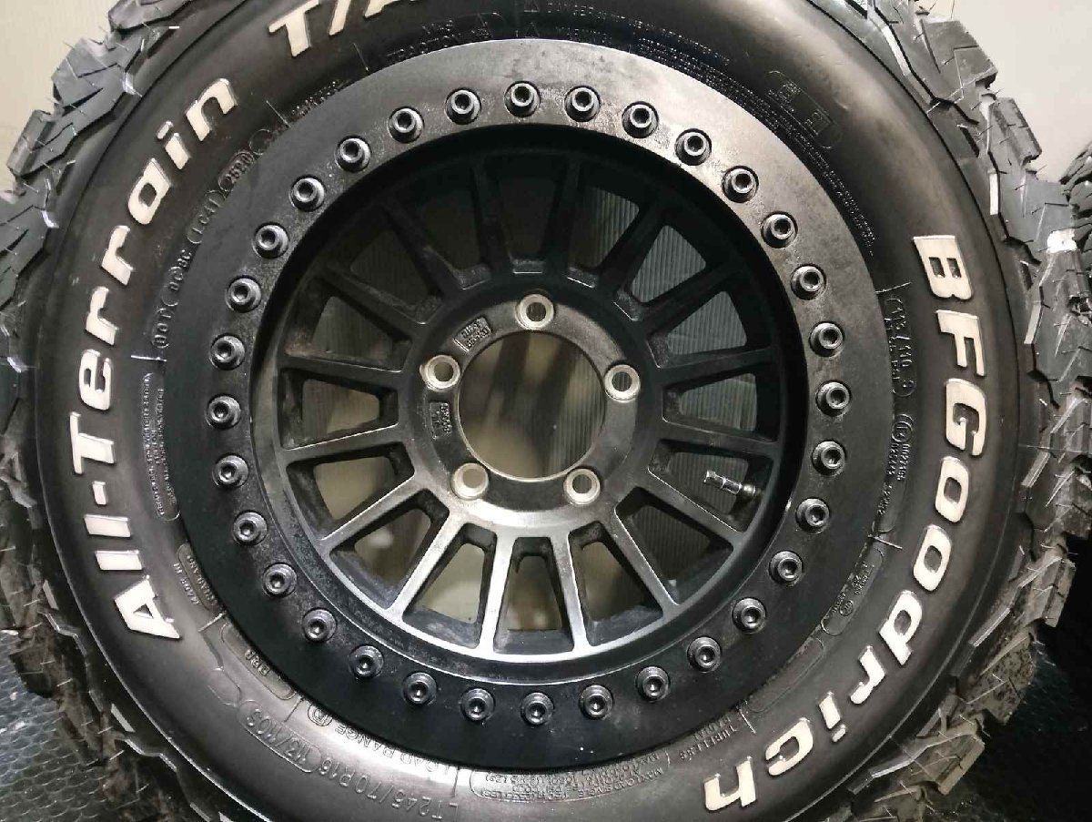 希少 BF Goodrich All-Terrain KO2 LT245/70R16 夏タイヤ ソリッドレーシング タービンZ1 16インチ 7J5HPCD139.7±0 ビートロック （VTP462MS） 希少 BF Goodrich All-Terrain KO2 LT245/70R16 夏タイヤ ソリッド