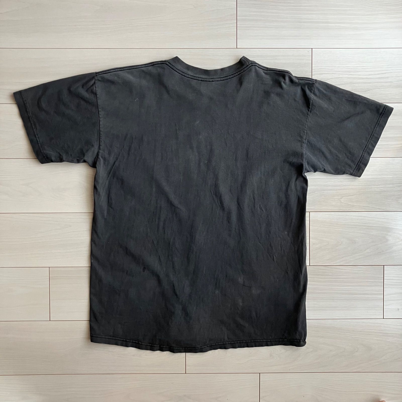 90s モーション文字 モザイク文字 ぼかし文字 Drunk Tシャツ XLサイズ