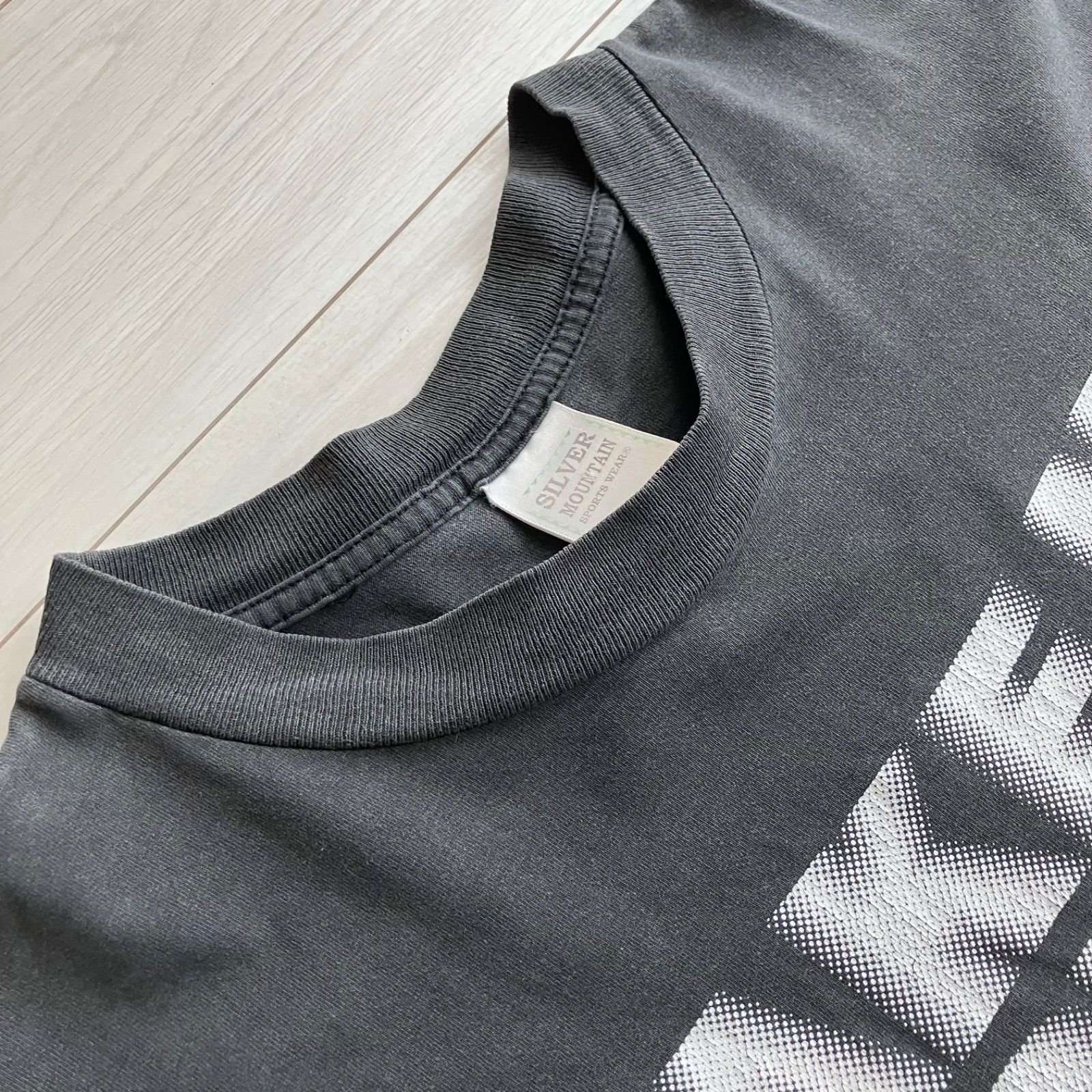 90s モーション文字 モザイク文字 ぼかし文字 Drunk Tシャツ XLサイズ