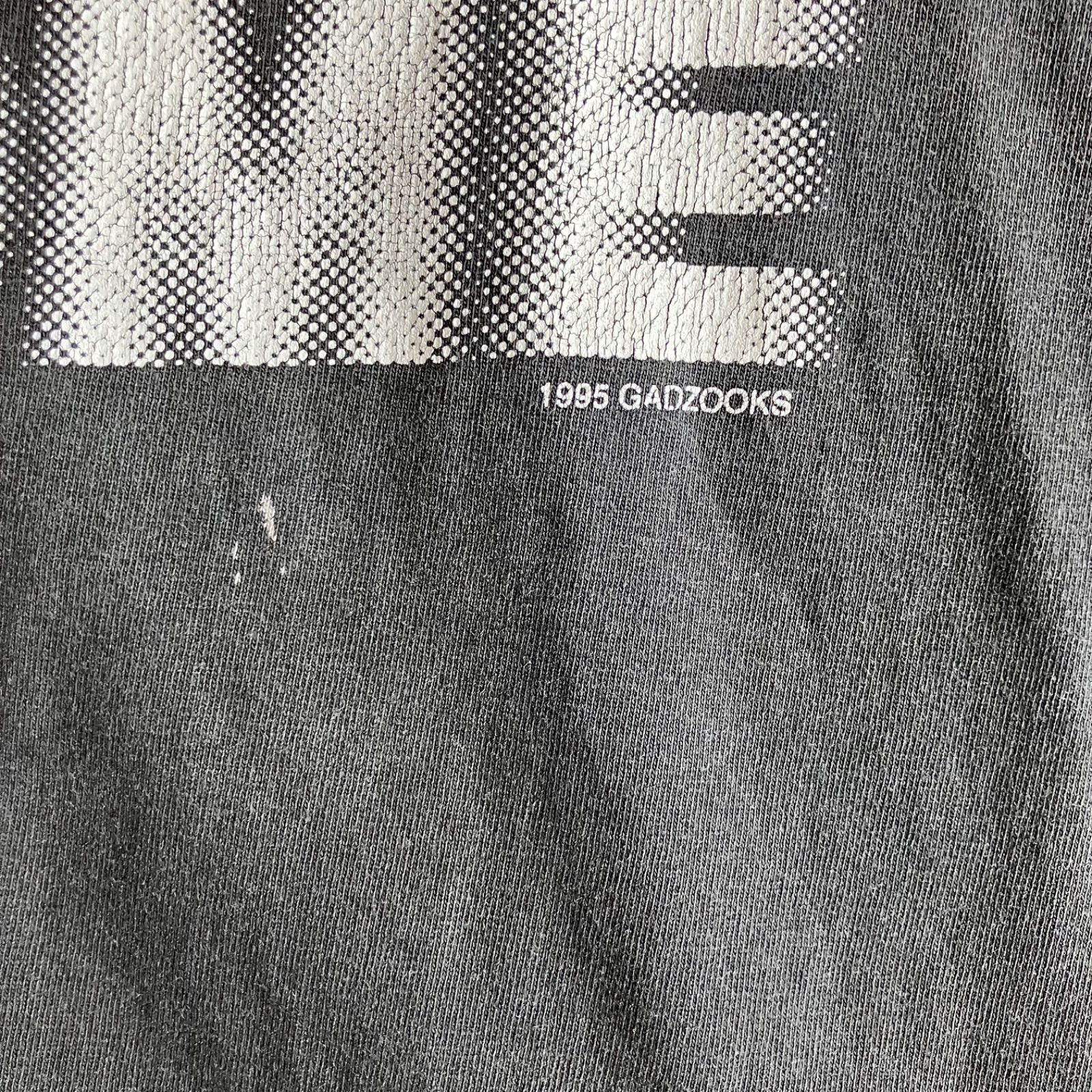 90s モーション文字 モザイク文字 ぼかし文字 Drunk Tシャツ XLサイズ