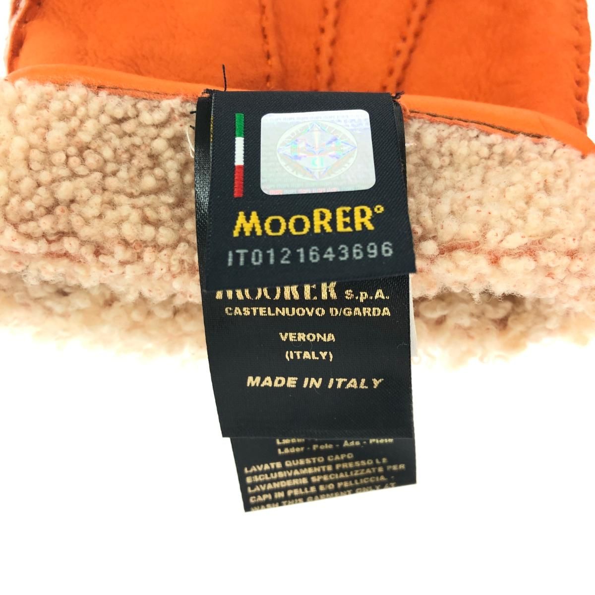 MOORER ムーレー ムートングローブ/手袋 size9 オレンジ メンズ