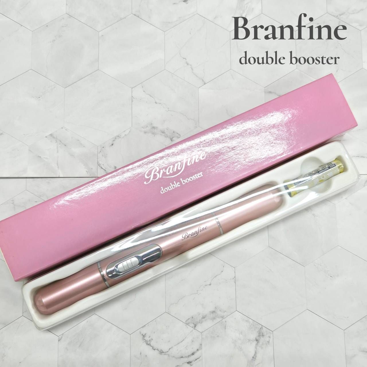 Branfine double booster美顔器#ピンク【新品　未開封】 Branfine double booster美顔器#ピンク【新品 未開封】 Branfine