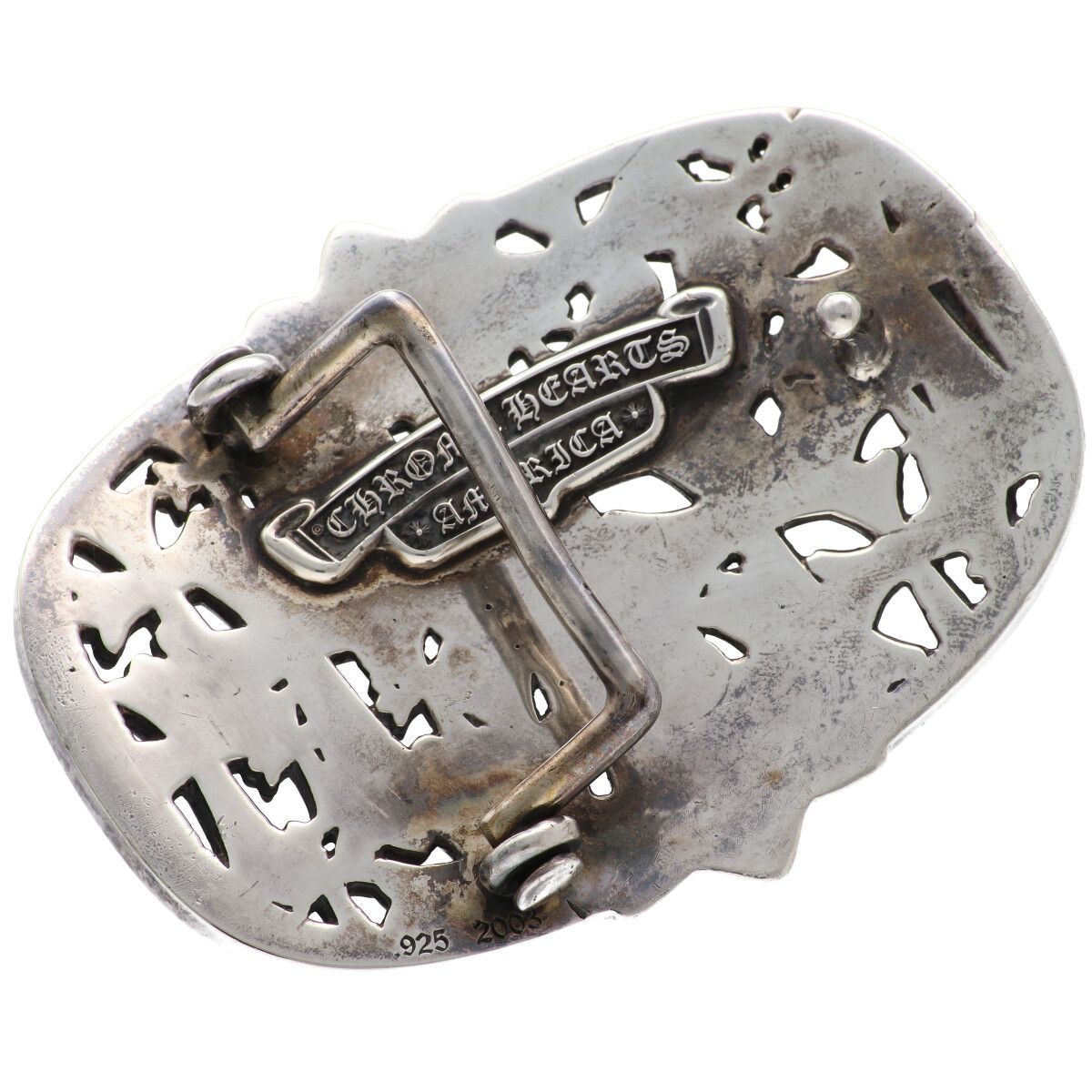 【中古】 CHROME HEARTS クロムハーツ 1.5セメタリークロスバックルベルト 34インチ SV925 レザー メンズ 25030904 AO 中古】 CHROME HEARTS クロムハーツ 1.5セメタリークロスバックル