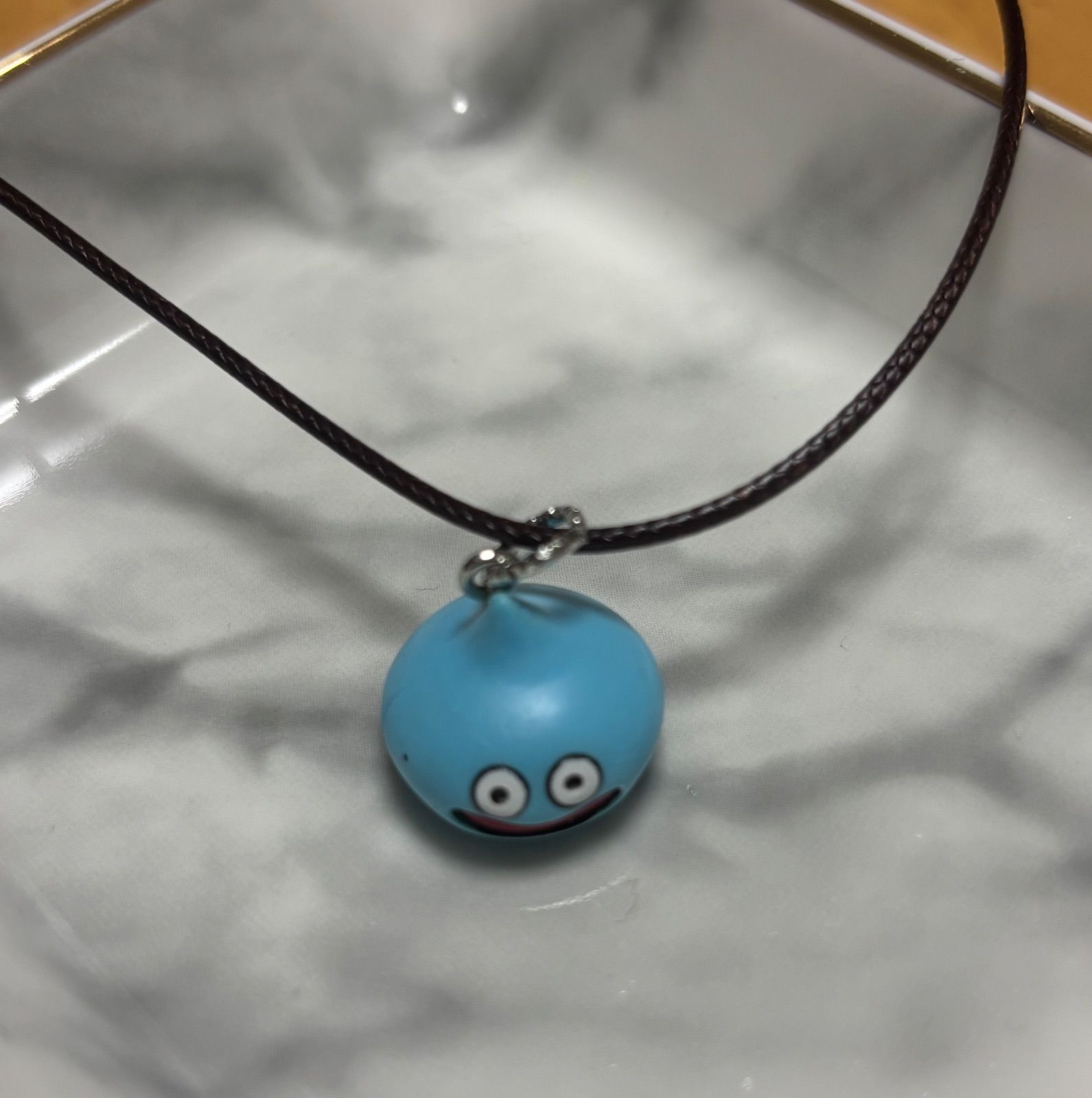 ハンドメイド スライム（ドラクエ）ネックレス ※仕様が若干変わりまし