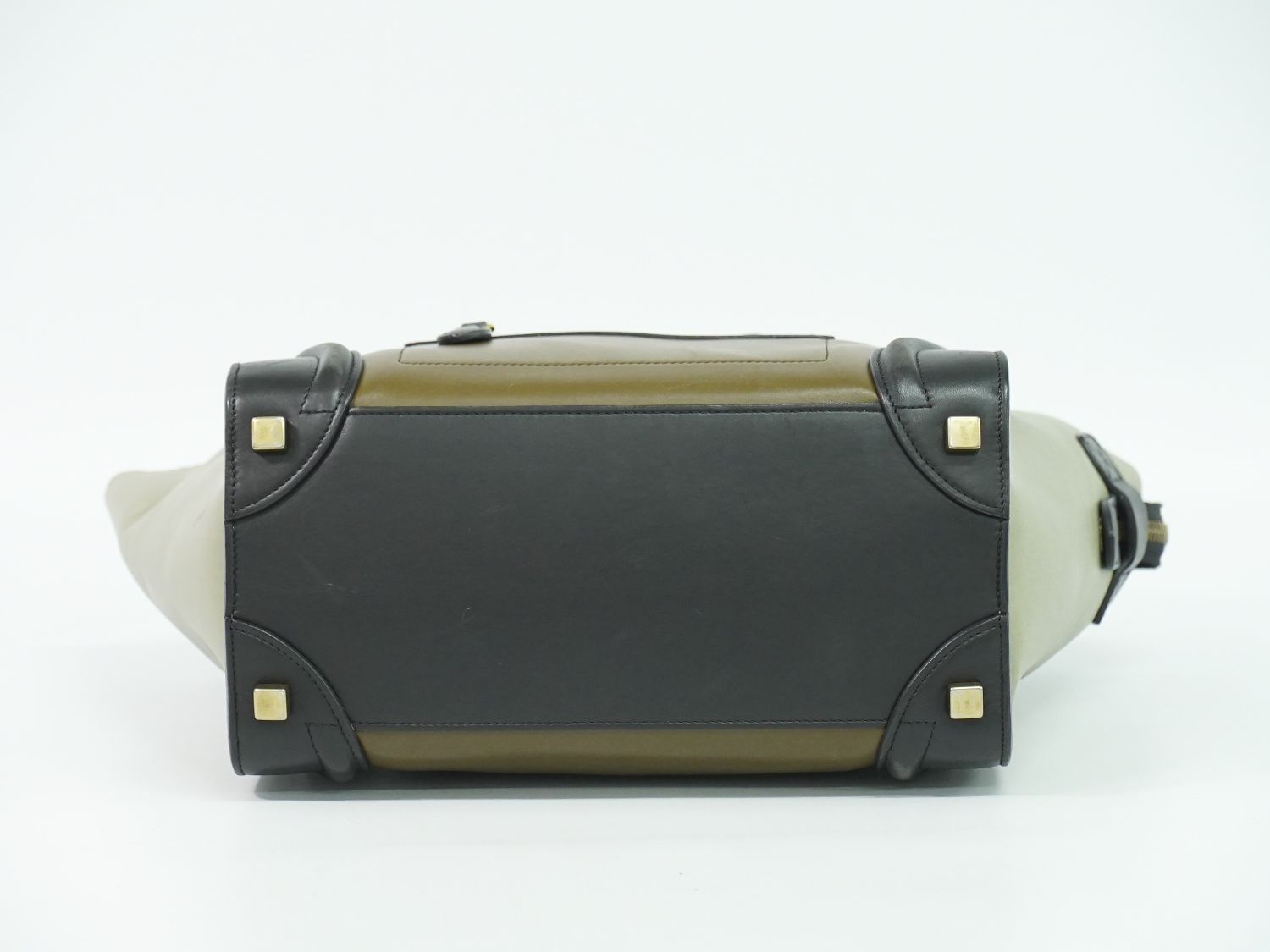本物 セリーヌ CELINE ラゲージ マイクロ ハンドバッグ レザー 