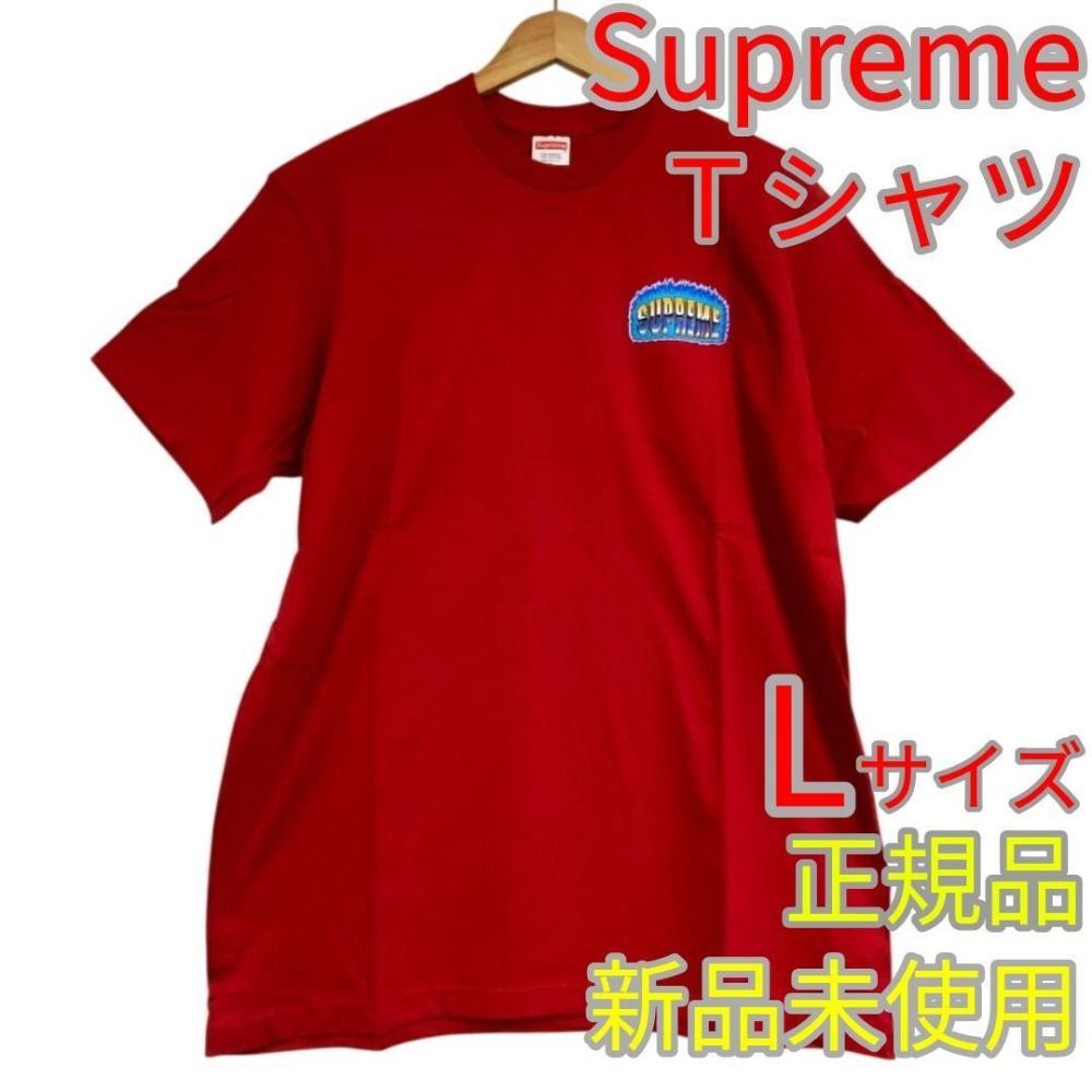 シュプリーム Chrome Tee 半袖Tシャツ レッド Lサイズ メンズ 