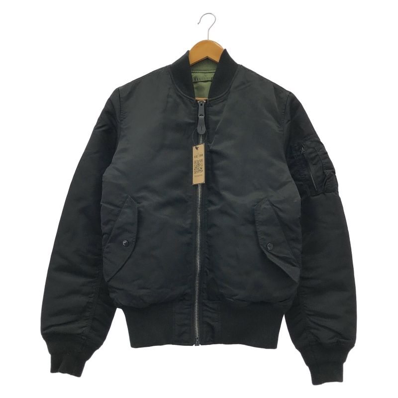 中古】ALPHA INDUSTRIES リバーシブルフライトジャケット M ブラック 中古】ALPHA INDUSTRIES リバーシブルフライトジャケット M ブラック