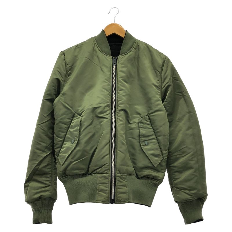 新品同様✨アルファインダストリーズ リバーシブル フライトジャケット カーキ M 中古】ALPHA INDUSTRIES リバーシブルフライトジャケット M ブラック