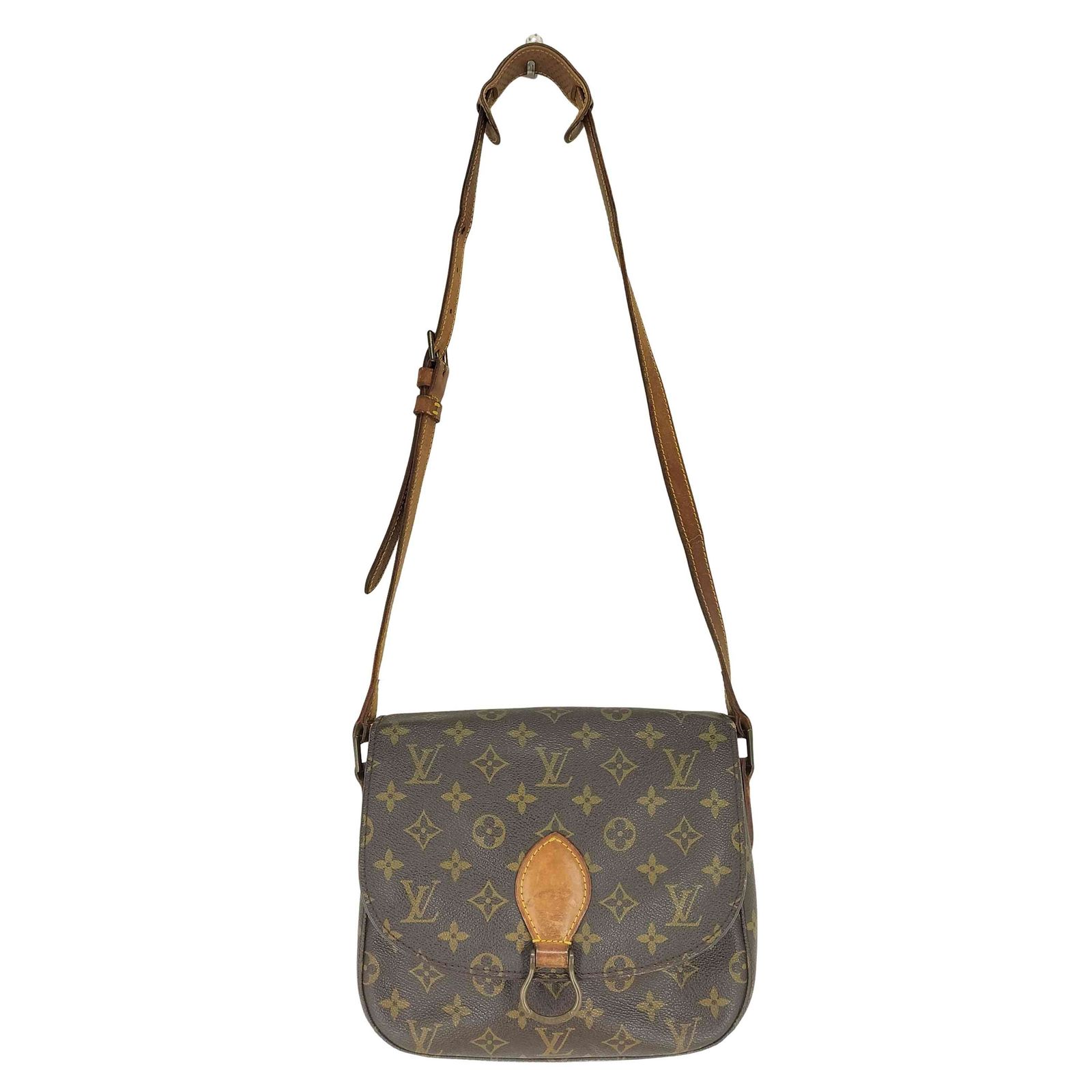 LOUIS VUITTON ショルダーバッグ モノグラム サンクルー GM 茶 【公式