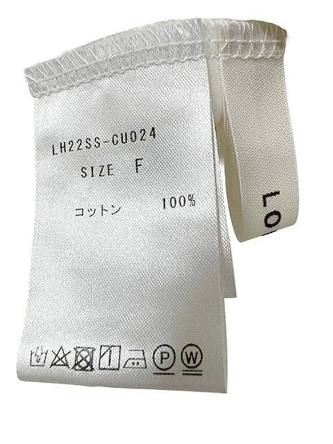 【中古】LOHEN ローヘン　トップス　カットソー　ホワイト　フリーサイズ　半袖カットソー＿S23＿s-0930-r23 中古・古着通販】LOHEN (ローヘン) デザインカットソー ホワイト