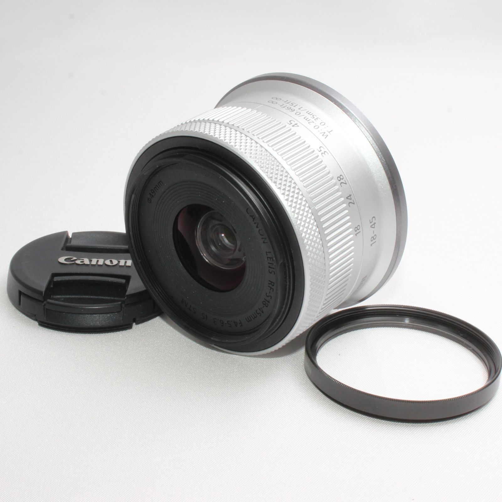 canon RF-S18-45 IS STM シルバー フィルター付き canon RF-S18-45 IS STM シルバー フィルター付き 【公式通販】