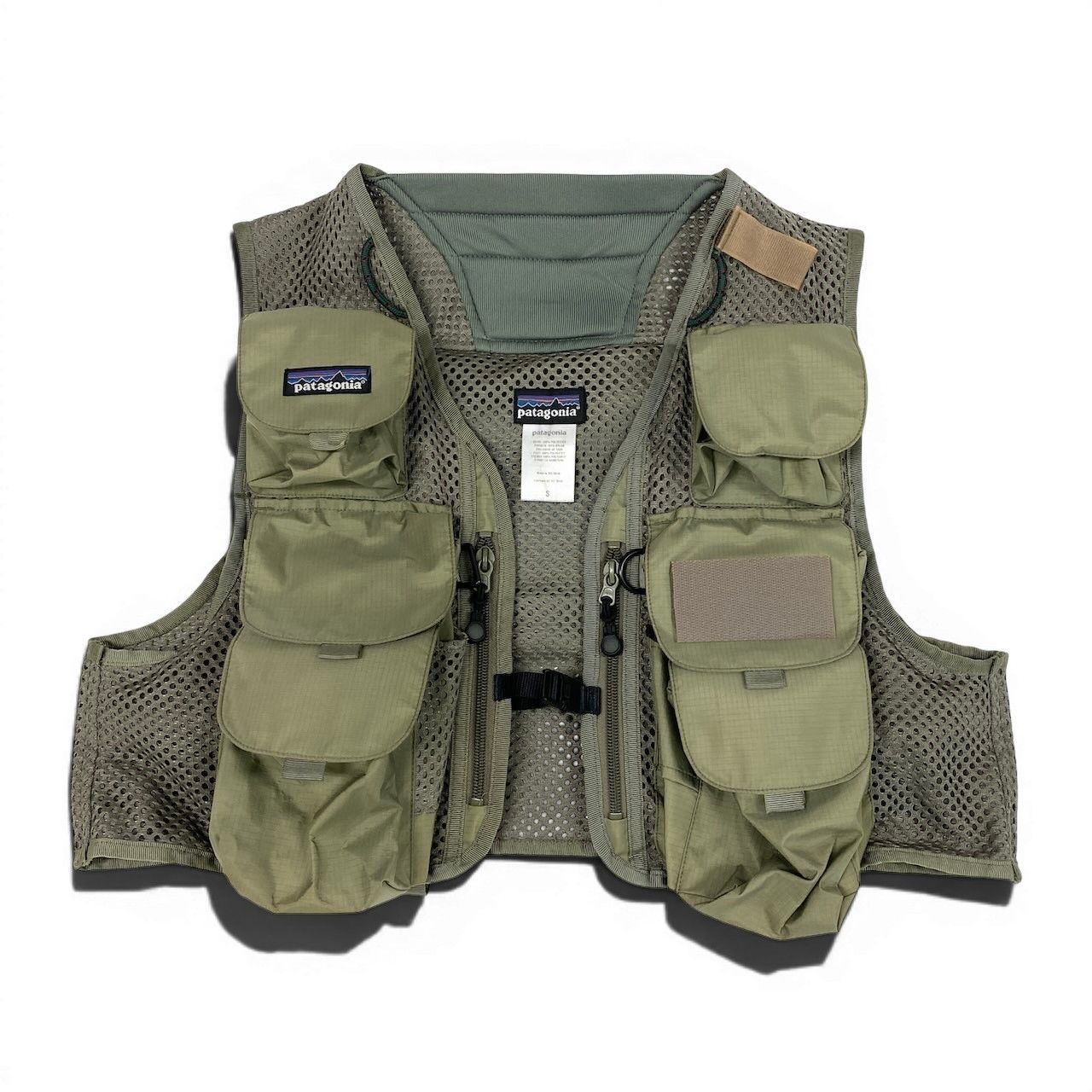 47d16 patagonia パタゴニア フィッシングベスト サイズS カーキ 