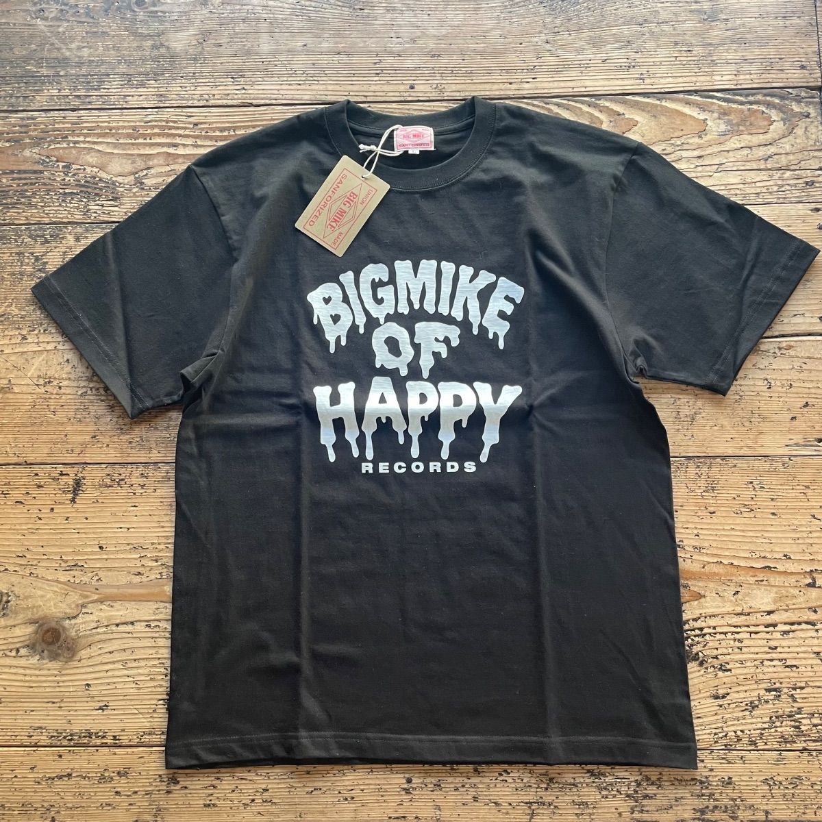 新品 26年春夏新作 BIG MIKE ビッグマイク Happy Tシャツ 黒 Pizza of 