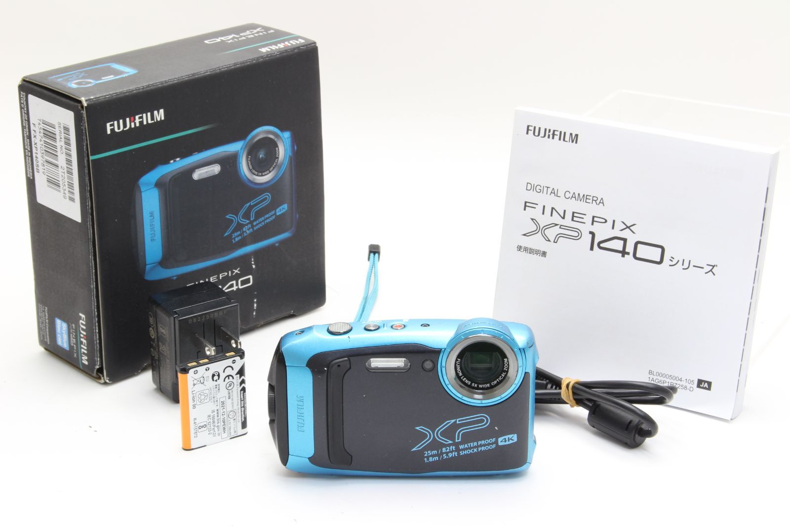 B+ (並品) FUJIFILM フジフィルム FINEPIX XP140 スカイブルー 初期 