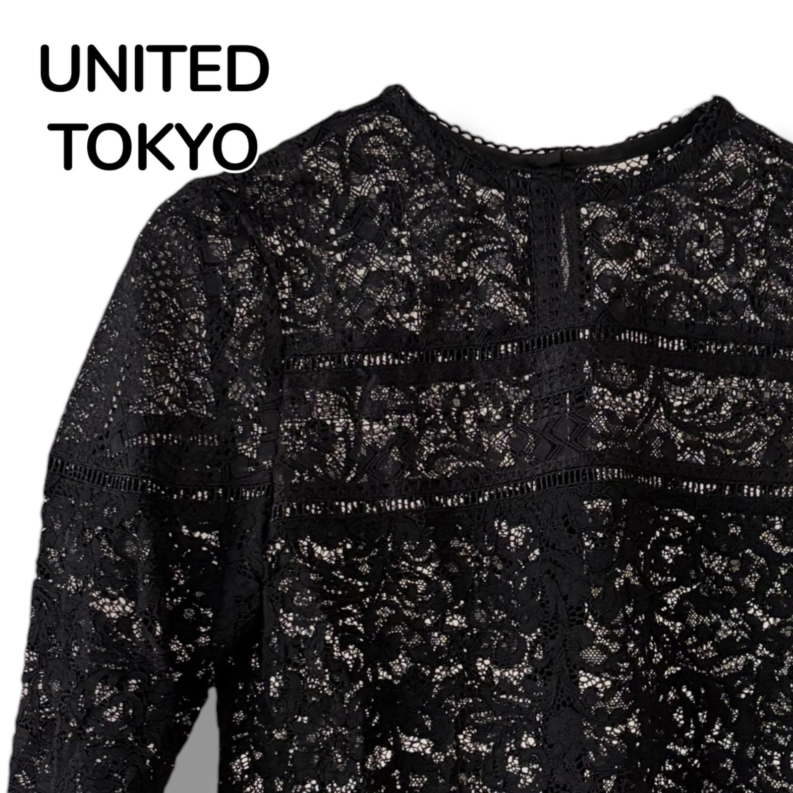UNITED TOKYO ユナイテッドトウキョウ 総レースブラウス レディース 