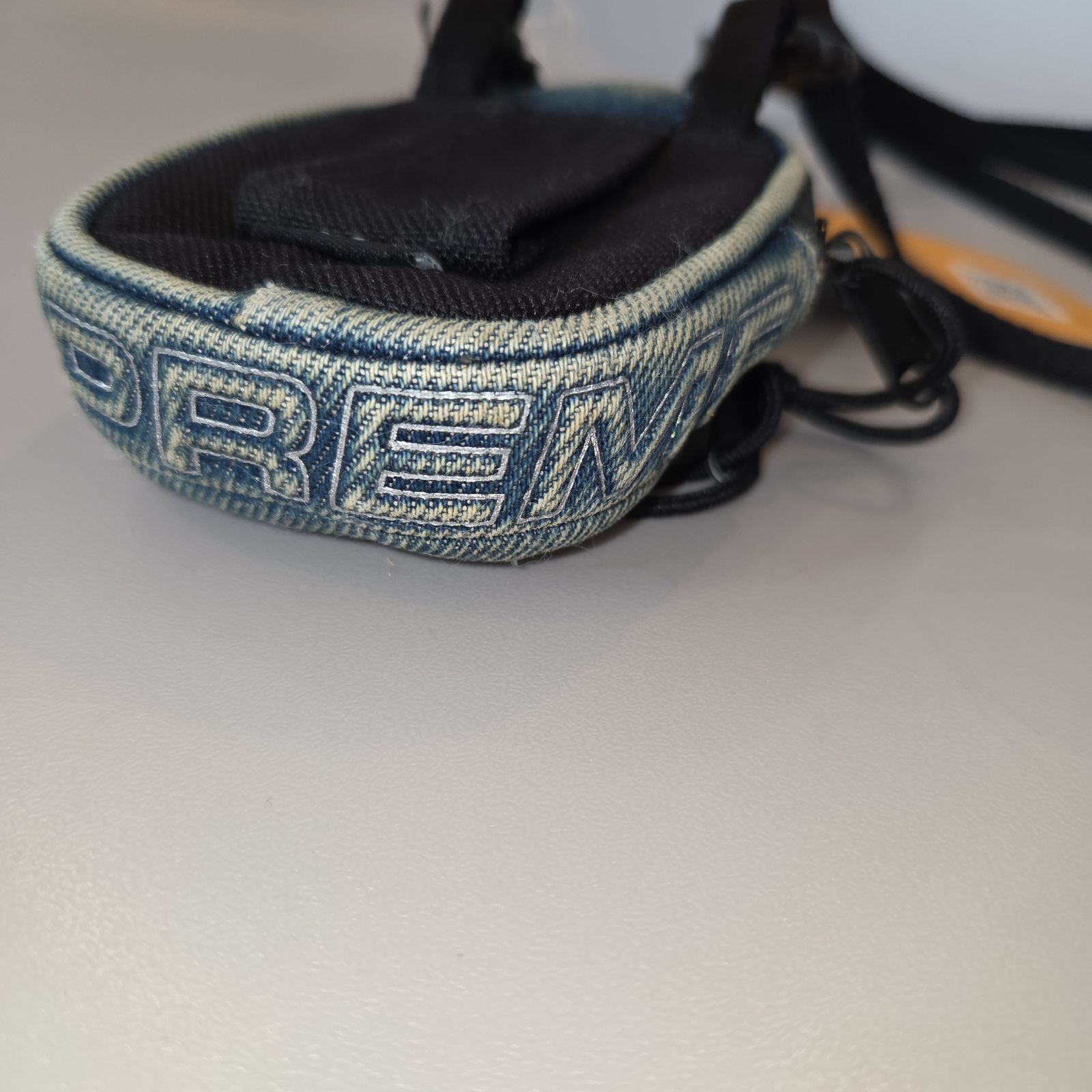 未使用 Supreme CORDURA デニム ミニポーチ ネックポーチ ブルー 